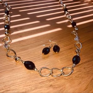 Black & Gold Jewelry Set